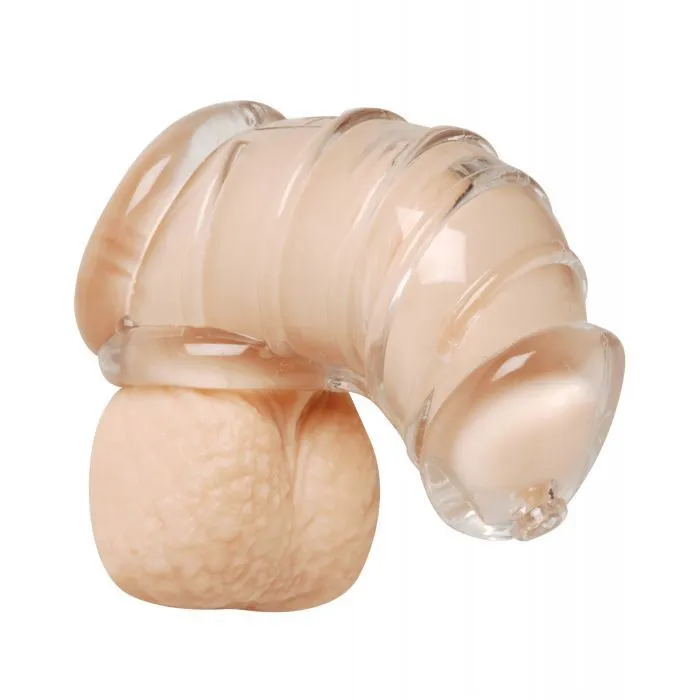Master Series Detained Soft Body Chastity Cage - Clear