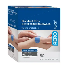Metal Detectable Band-Aid Strip, 1" x 3" (50/box)