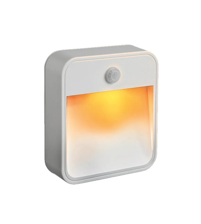 Mr Beams® MB720A-WHT-01-02 Stick Anywhere Amber LED Night Light, 20 Lumens