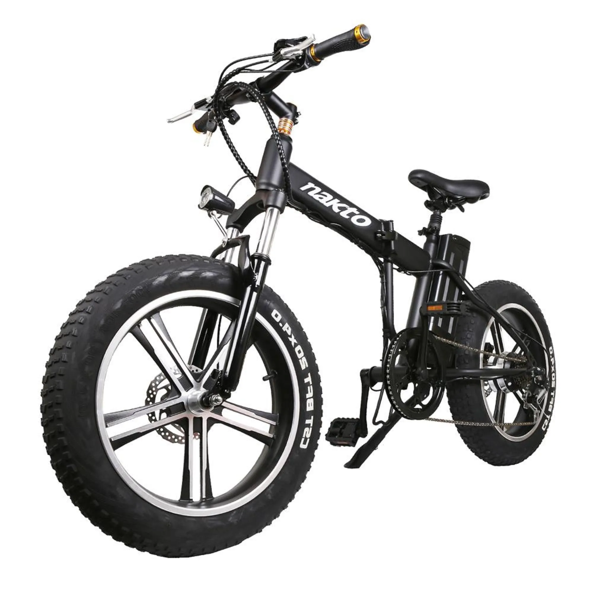 Nakto 350W Folding Mini Cruiser Fat Tire Electric Bike