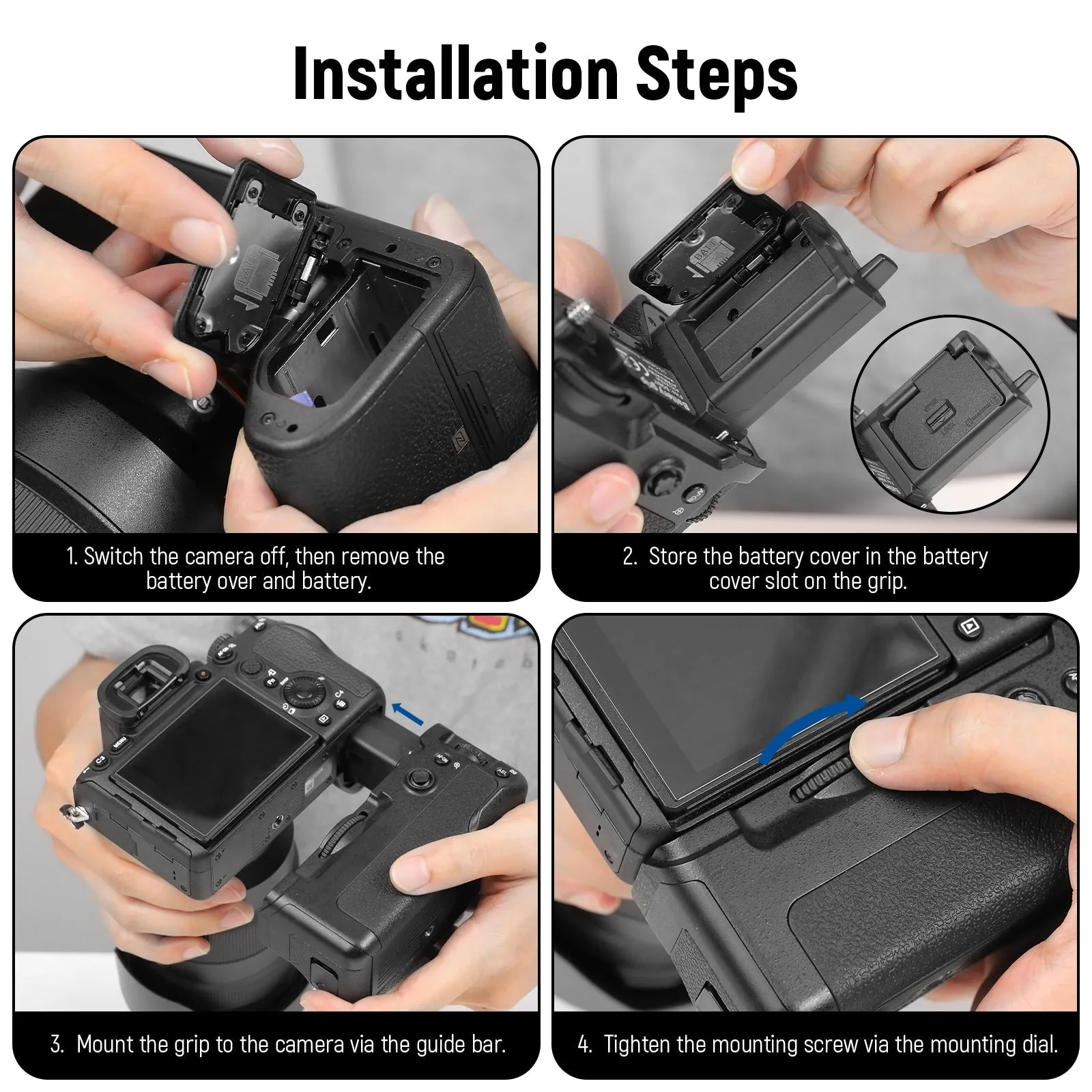 NEEWER VG-C4EM Replacement Battery Grip for Sony A7R V A7R IV A9 II A7 IV A7S III A1
