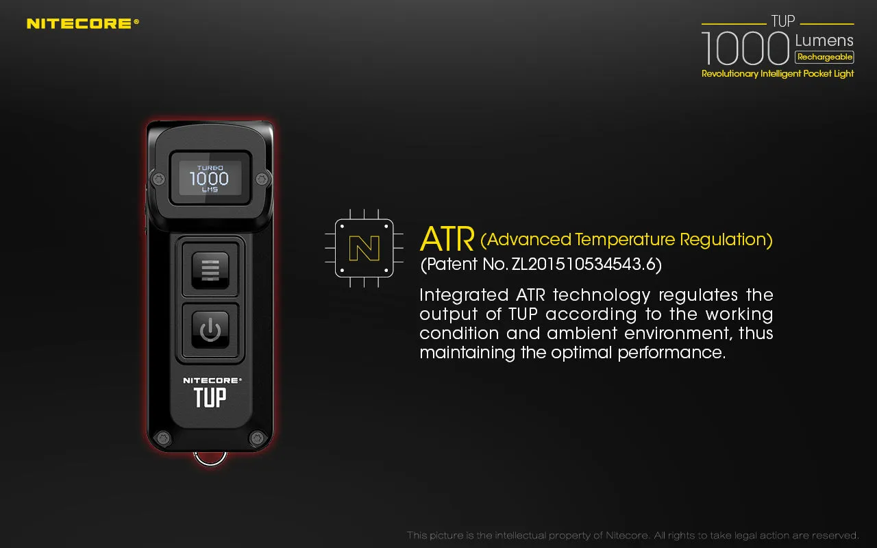 NITECORE 1000 LUMENS POCKET LIGHT (TUP)