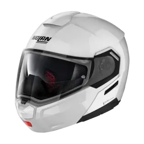 Nolan N90-3 Classic N-COM Metal White Motorcycle Helmet