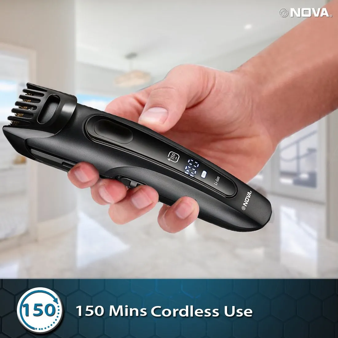 Nova Digital NHT 1098 USB Runtime: 150 min Trimmer for Men