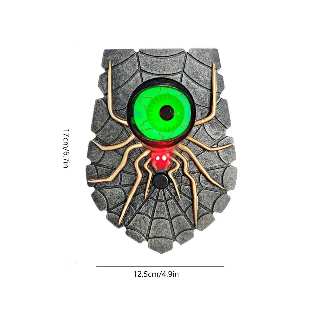 One-Eyed Doorbell - Halloween Doorbell Decoration, Luminous Eyeball Spider Bell Decor, Gift for Halloween