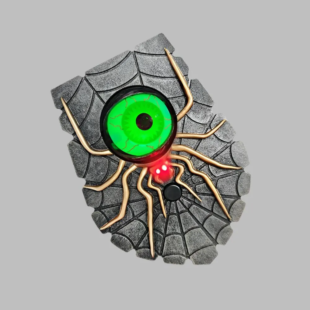 One-Eyed Doorbell - Halloween Doorbell Decoration, Luminous Eyeball Spider Bell Decor, Gift for Halloween
