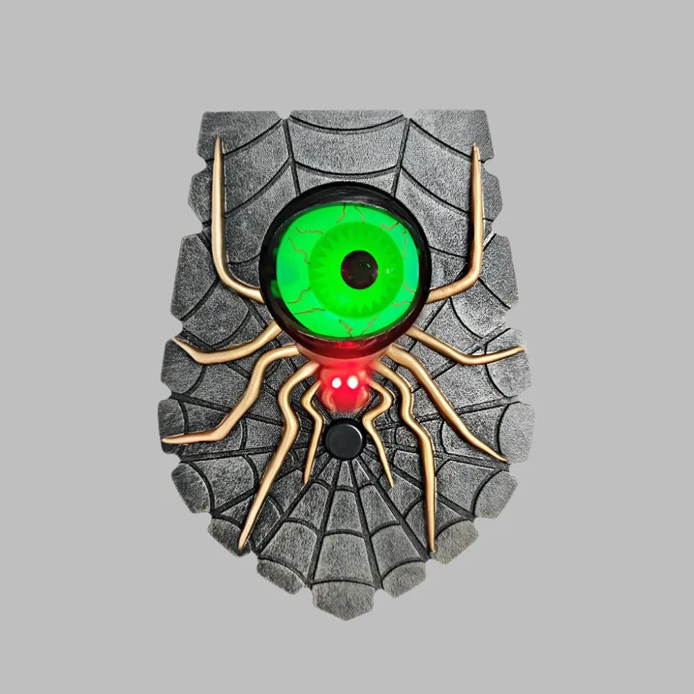 One-Eyed Doorbell - Halloween Doorbell Decoration, Luminous Eyeball Spider Bell Decor, Gift for Halloween