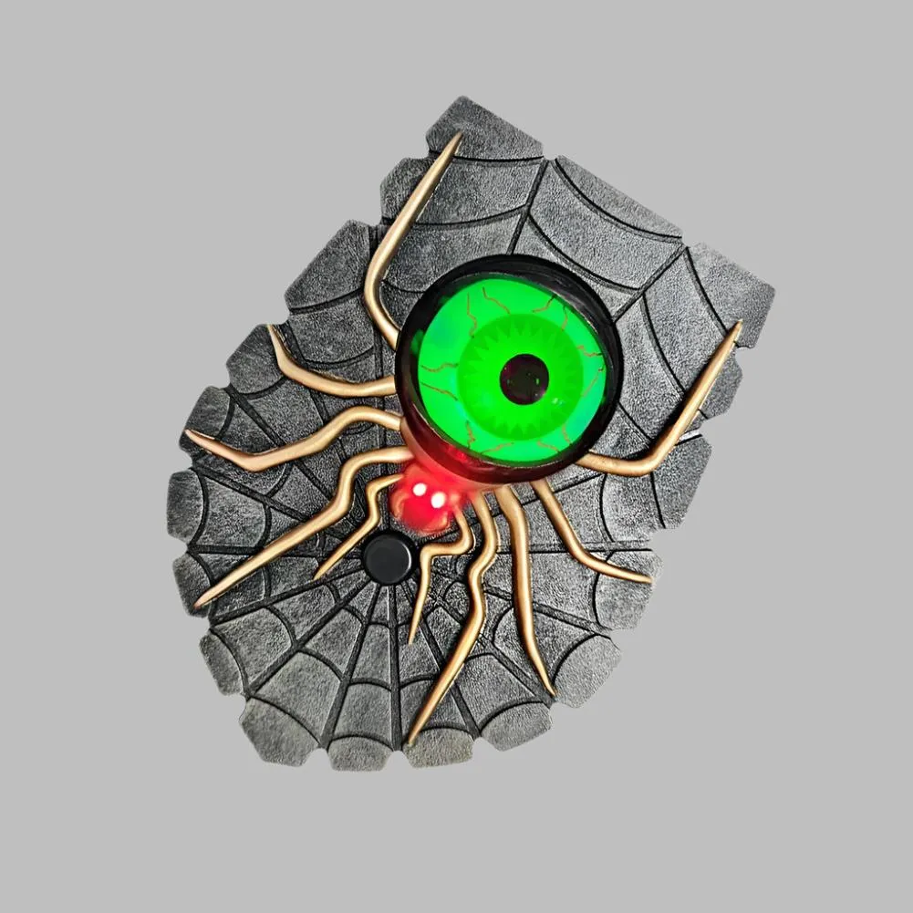 One-Eyed Doorbell - Halloween Doorbell Decoration, Luminous Eyeball Spider Bell Decor, Gift for Halloween