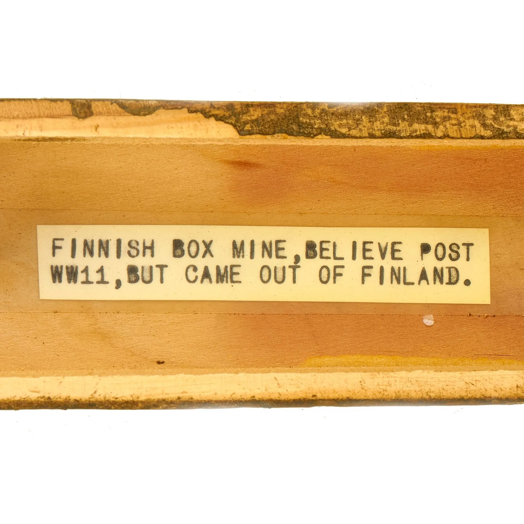 Original Finnish WWII Era Penaali “Pencil Case” M43 Box Mine - Inert