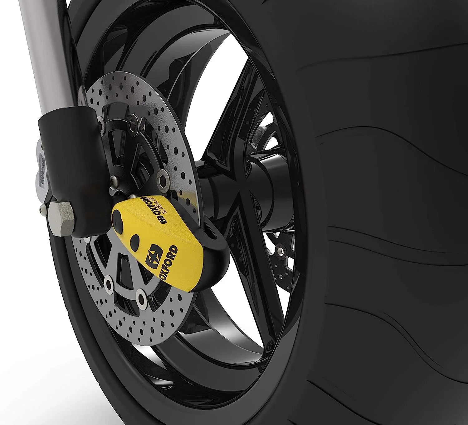 Oxford XA7 Screamer Motorcycle Alarm Disc Lock Black/Fluo