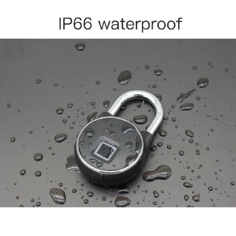 P22  Waterproof Fingerprint Padlock with Cellphone APP Control & Low Battery Alarm