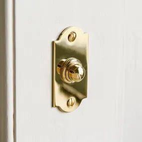 Polished Brass Arched Bell Push