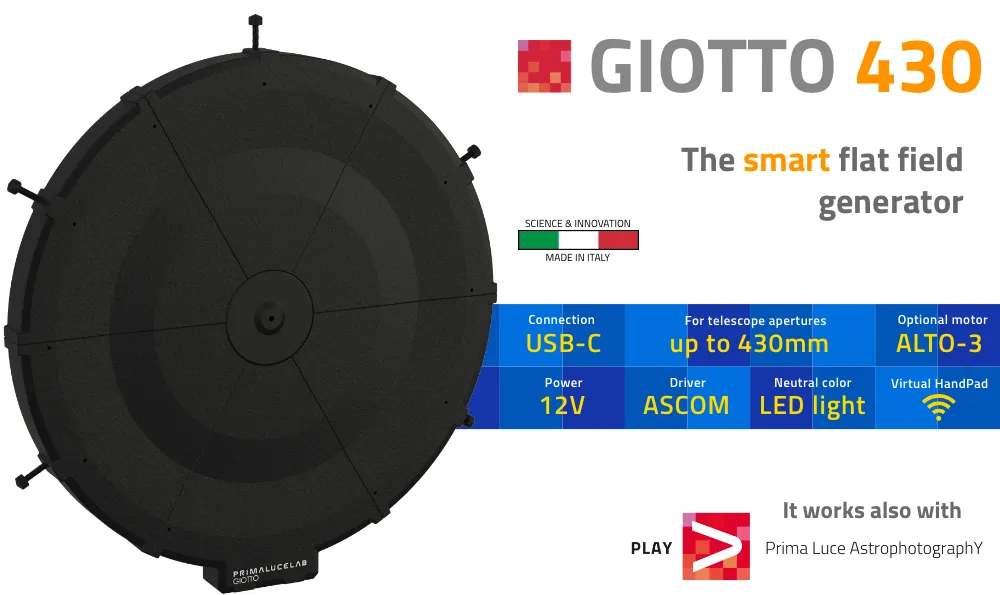 PrimaLuce Lab GIOTTO 430 Smart Flat Field Generator