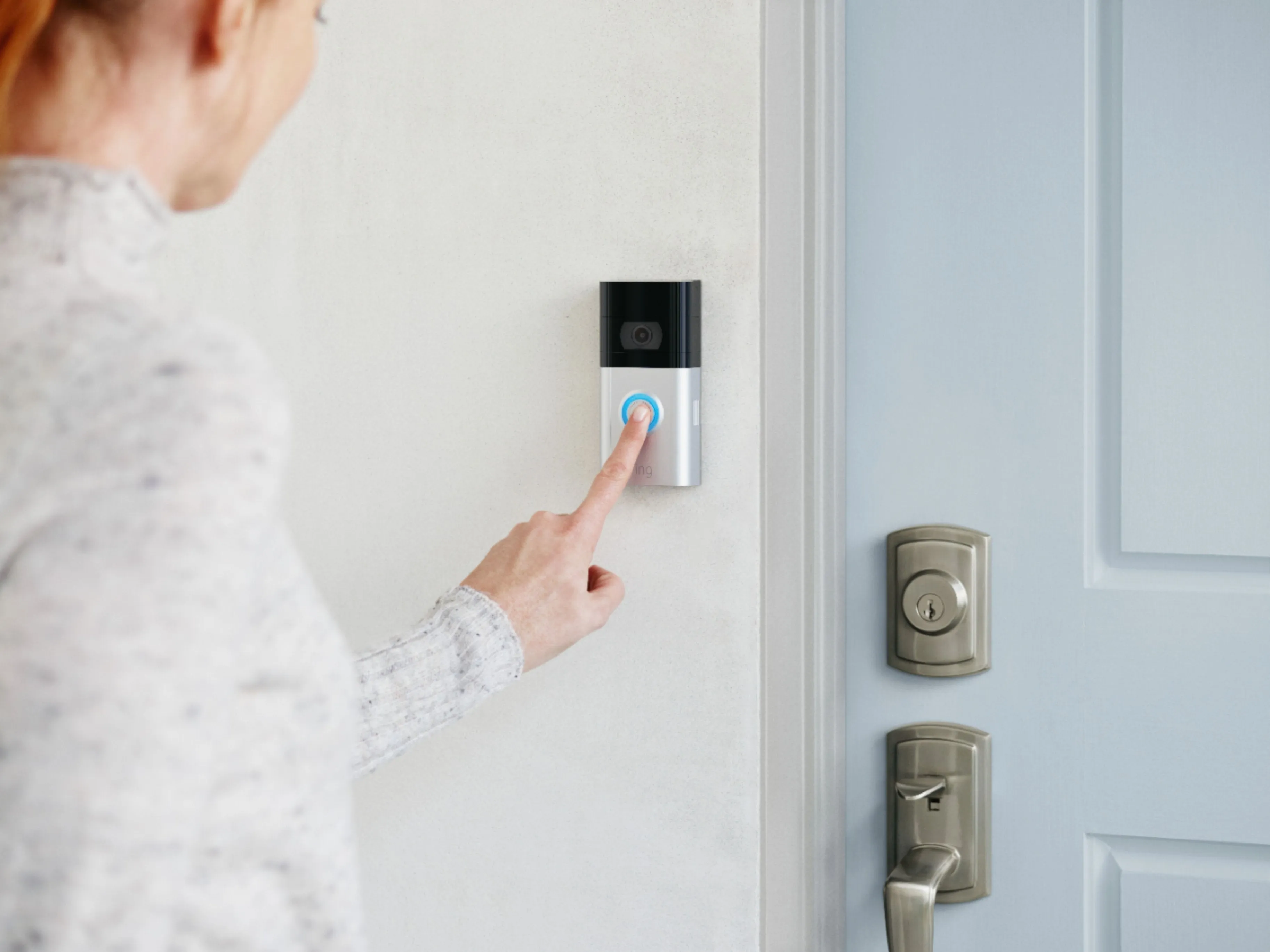 Ring - Video Doorbell 3 - Satin Nickel