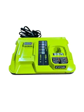 RYOBI ONE  Lithium-Ion Dual Platform Charger for RYOBI 18-Volt ONE  and 40-Volt Batteries - Factory Reconditioned