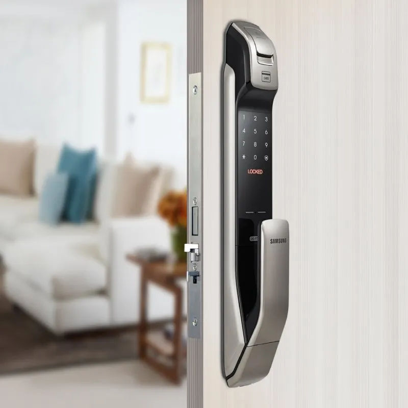 Samsung SHP-DP728 Smart lock with Push-Pull handle-Silver