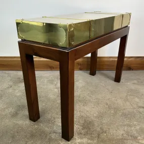 Sarreid Ltd. Brass Clad Wall Entry Table