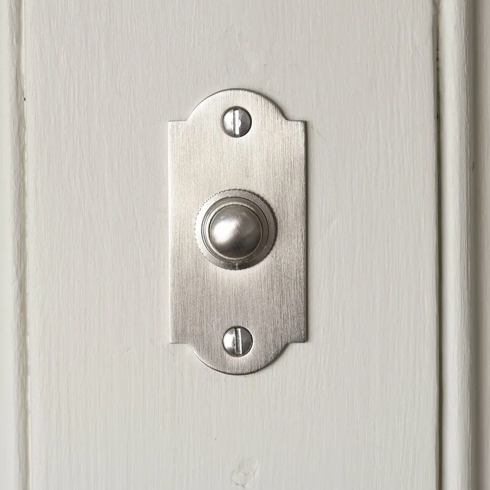 Satin Nickel Arched Bell Push