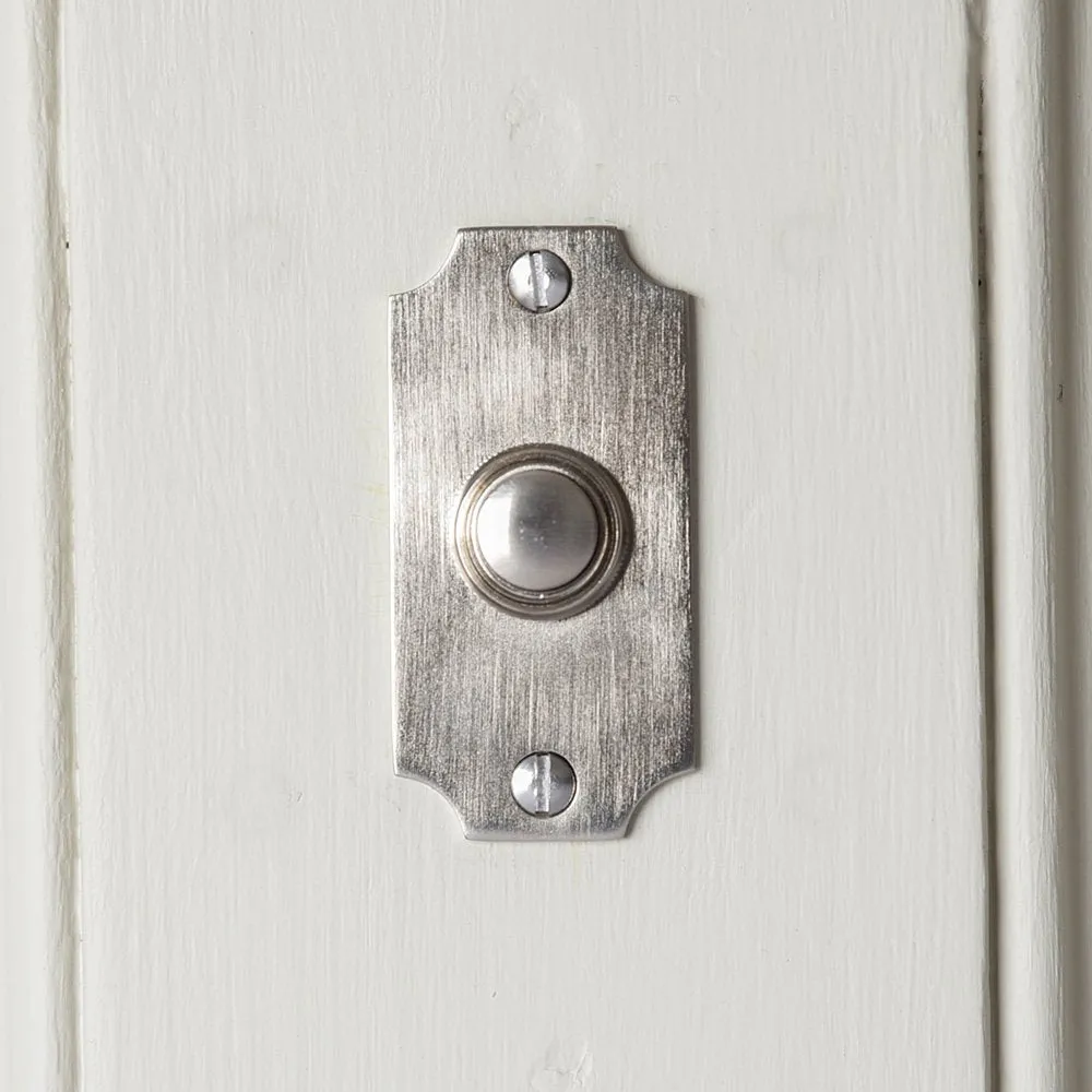Satin Nickel Concave Bell Push