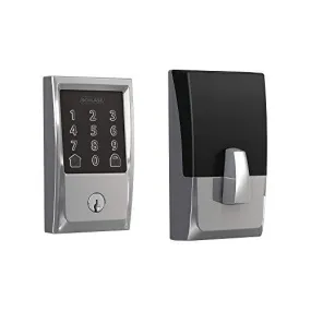 Schlage BE489WB CEN 625 Encode Deadbolt Smart Lock | WiFi Touchscreen Keypad, Bright Chrome