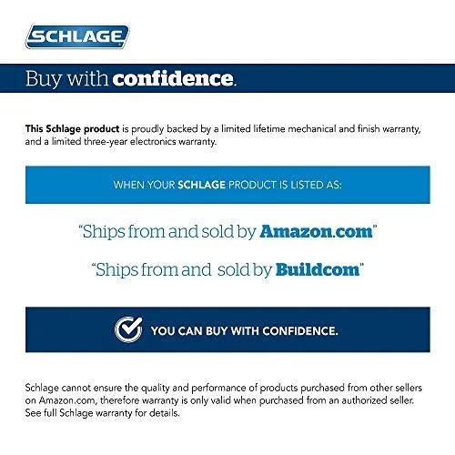 Schlage Lock Company BE489WB CEN 619 Schlage Encode Deadbolt Smart Lock | WiFi Touchscreen Keypad, Satin Nickel
