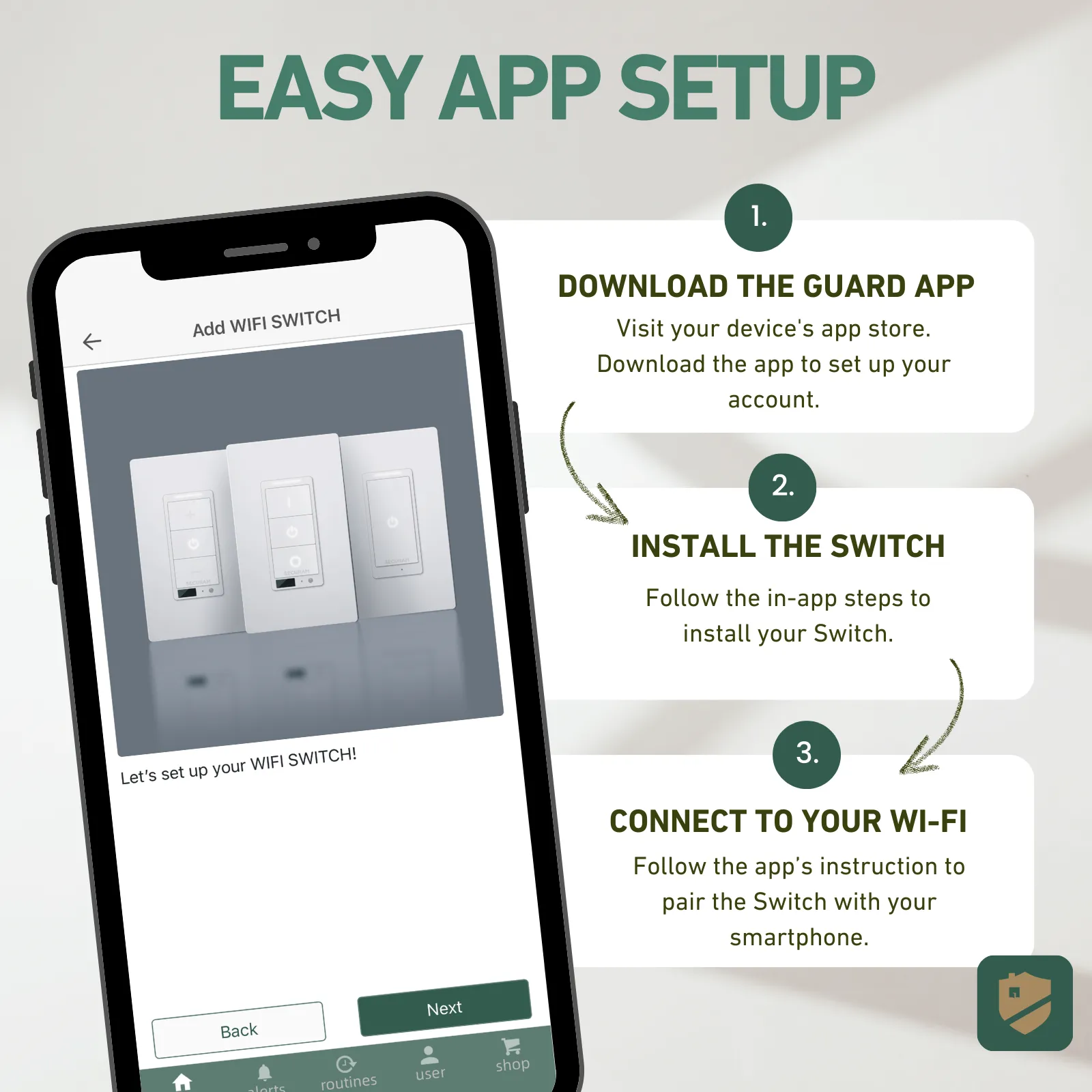 SECURAM Wi-Fi Security Switch