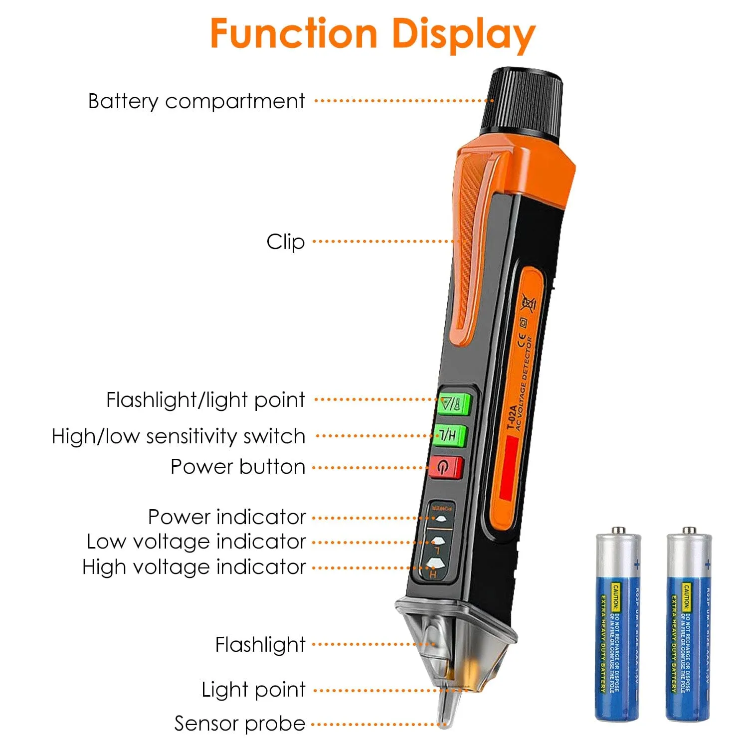 Test Pen Circuit Detector Tester Dual Range 12V/48V-1000V Breakpoint Finder