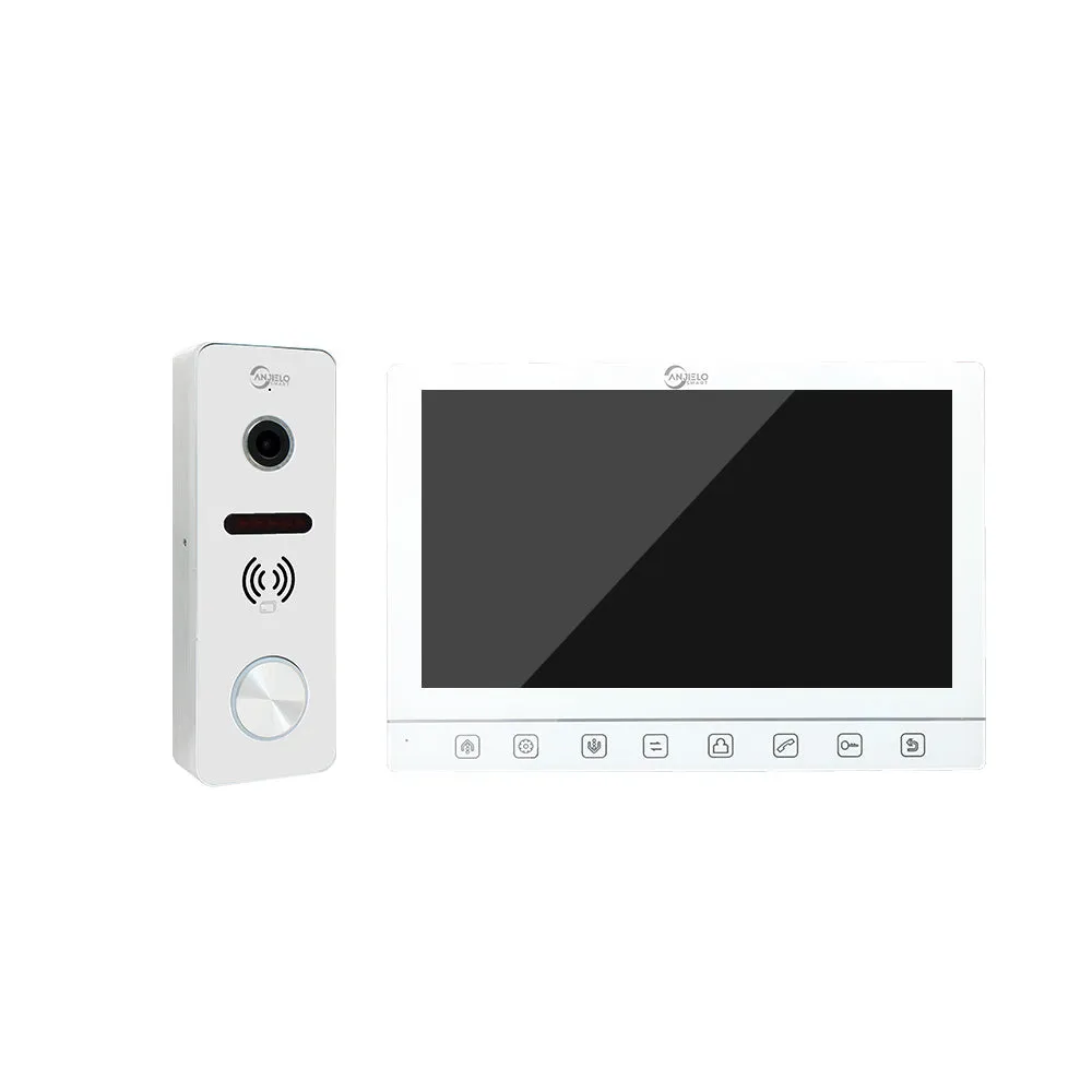Tuya 7 inch  Screen with Video Doorbell Camera Intercom System IC card unlocking Access Control Smart security device For Apartment