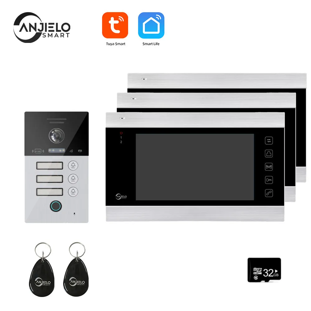 Tuya Smart Video Intercom Video Interphone Doorbell Camera 1080P WiFi Video Intercom For Home Security Protection