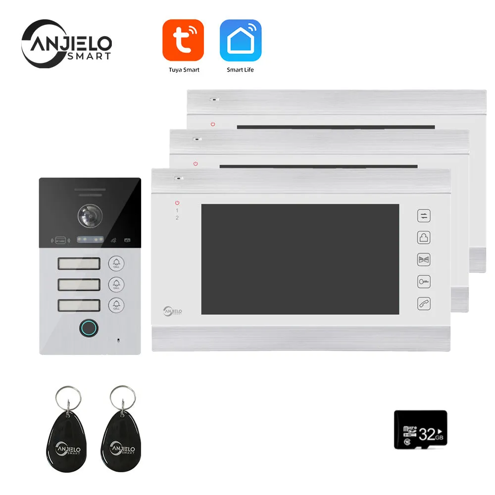 Tuya Smart Video Intercom Video Interphone Doorbell Camera 1080P WiFi Video Intercom For Home Security Protection