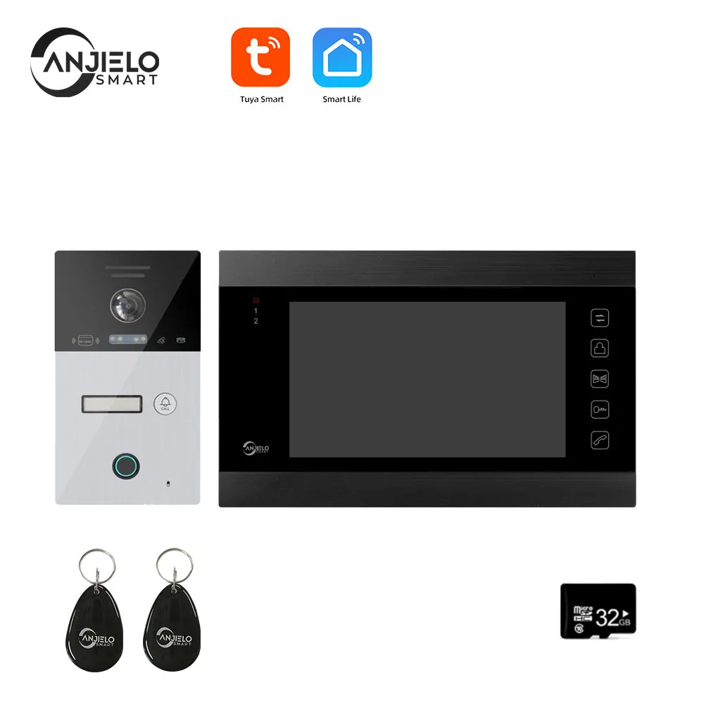 Tuya Smart Video Intercom Video Interphone Doorbell Camera 1080P WiFi Video Intercom For Home Security Protection