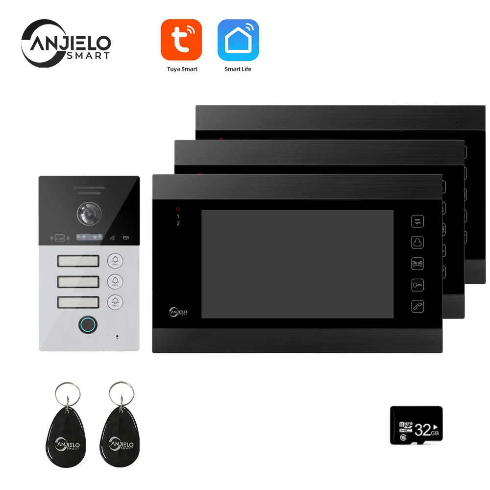 Tuya Smart Video Intercom Video Interphone Doorbell Camera 1080P WiFi Video Intercom For Home Security Protection