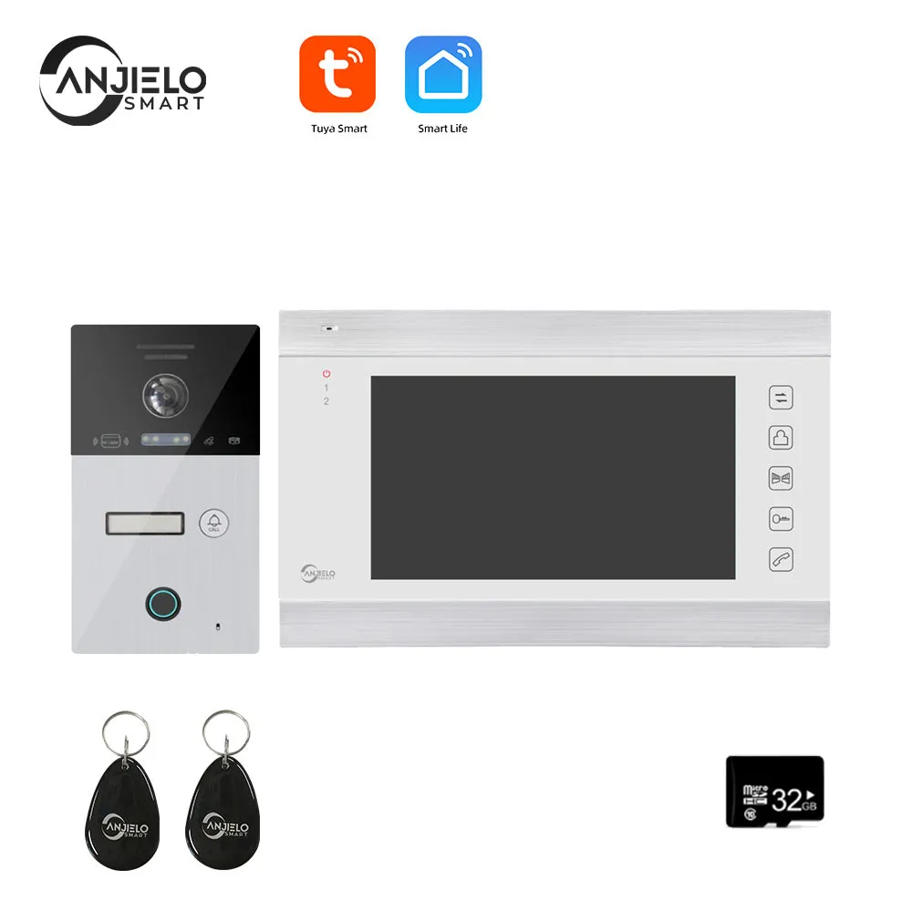 Tuya Smart Video Intercom Video Interphone Doorbell Camera 1080P WiFi Video Intercom For Home Security Protection