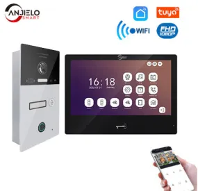 Tuya Wifi Smart Video Intercom System Interphone Security Doorbell 10inch 1080P Screen With Motion Detection For Home Apartment