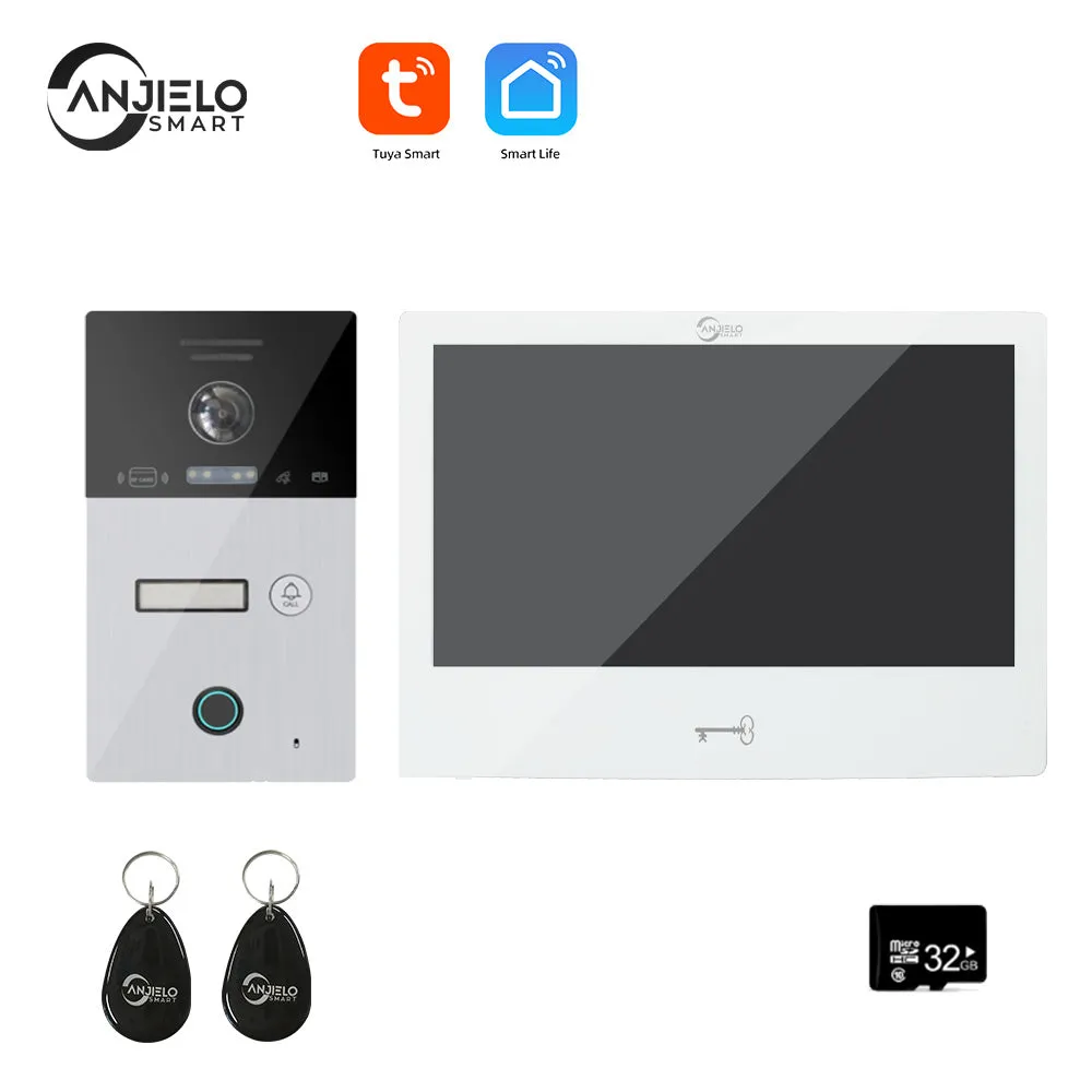 Tuya Wifi Smart Video Intercom System Interphone Security Doorbell 10inch 1080P Screen With Motion Detection For Home Apartment