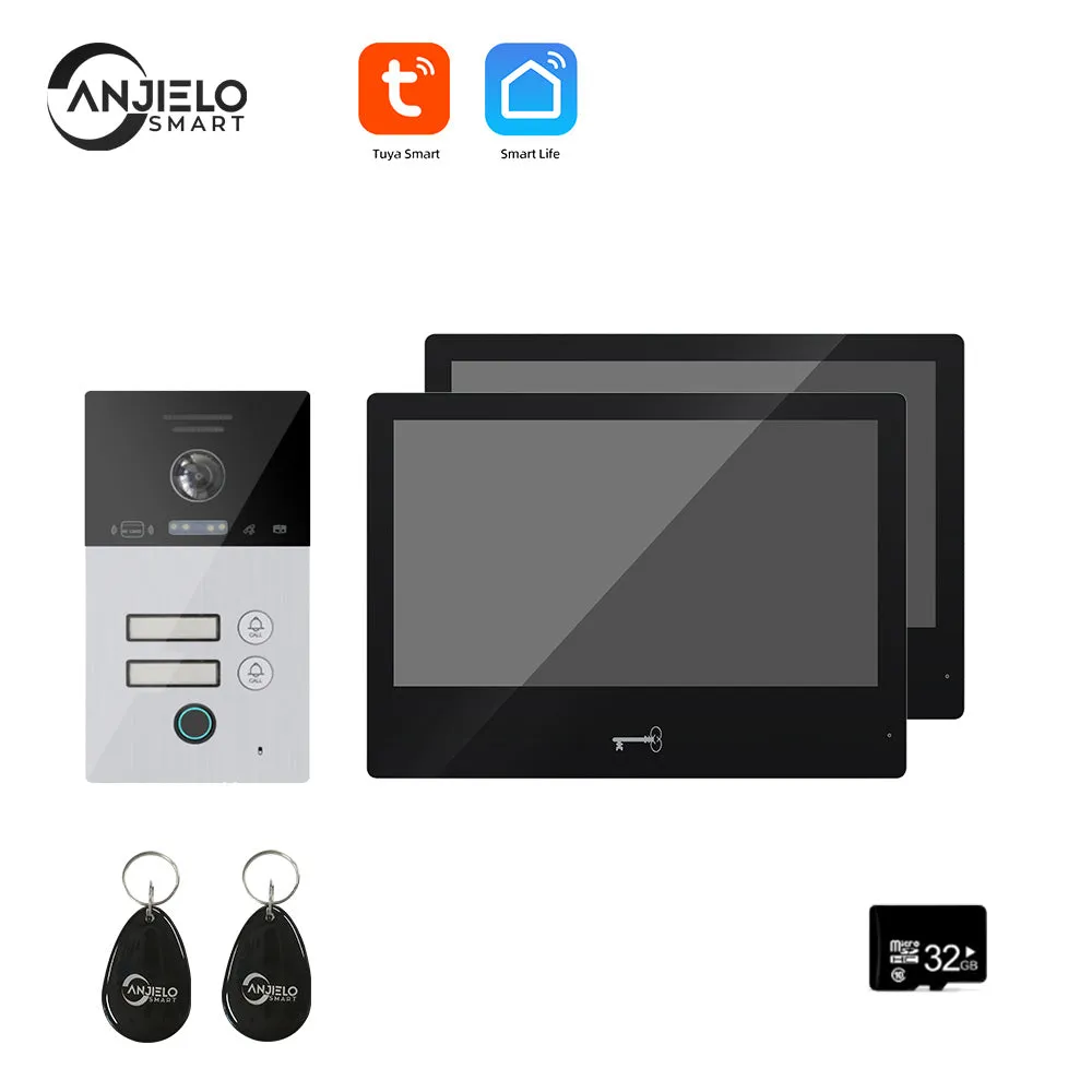 Tuya Wifi Smart Video Intercom System Interphone Security Doorbell 10inch 1080P Screen With Motion Detection For Home Apartment