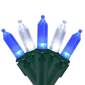 versatile 100ct LED Mini Christmas Lights Green - 33' Green Wire Blue