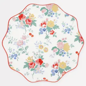 Vintage Floral Dinner Plates(x8)