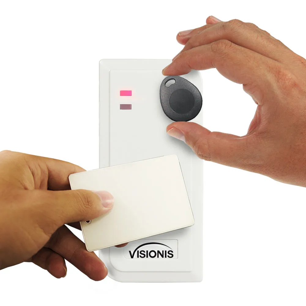 Visionis FPC-6562 Four Doors Access Control TCP / IP RS485 Wiegand Electric Drop Bolt Fail Secure Controller Box   White Waterproof Card Reader   Software Included   20,000 Users Kit