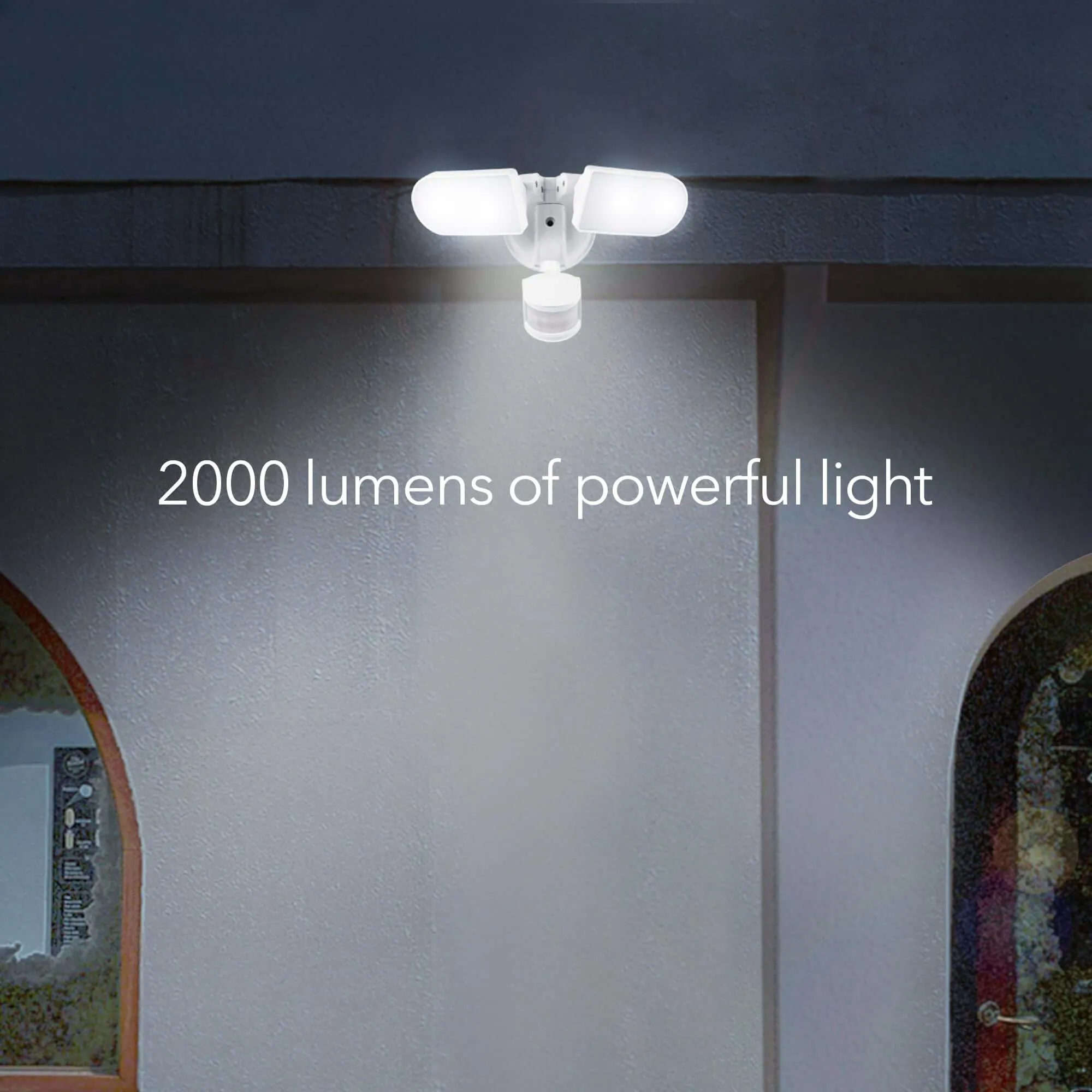 Wasserstein Wired Smart Floodlight | 2000 Lumens | Motion Detection & Timer