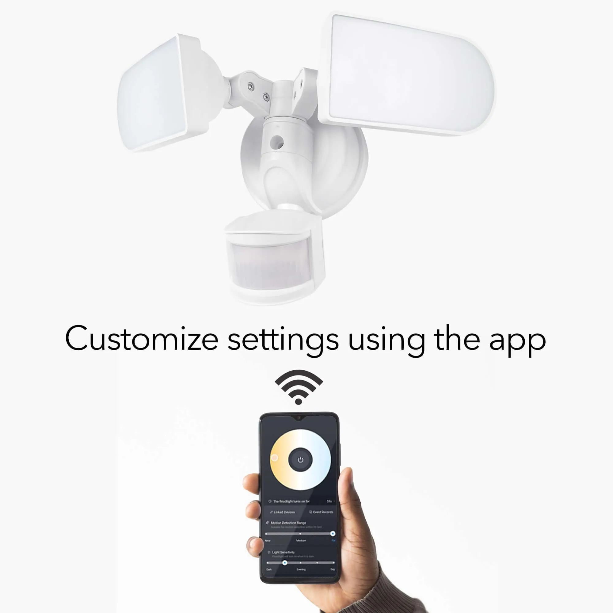 Wasserstein Wired Smart Floodlight | 2000 Lumens | Motion Detection & Timer