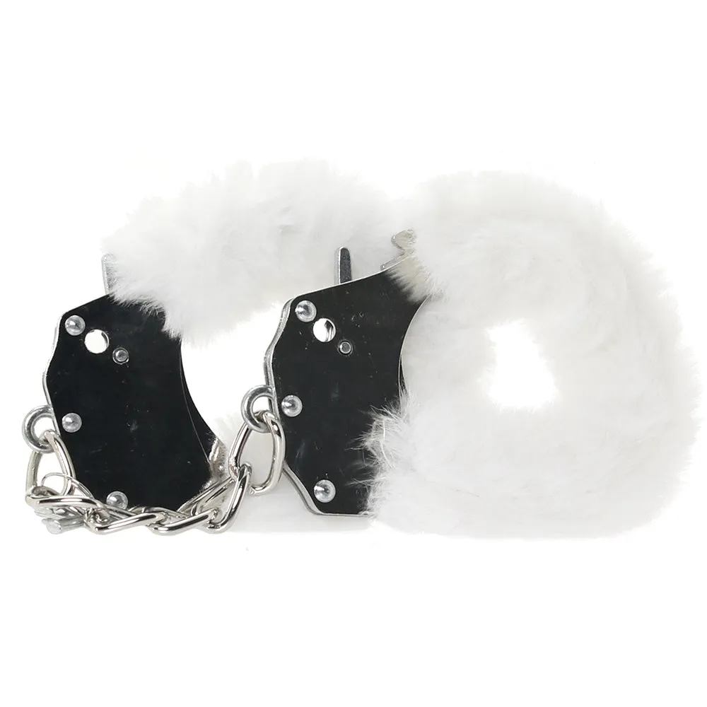 WhipSmart Classic Furry Cuffs in White