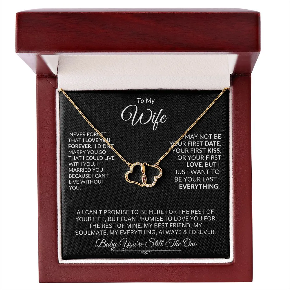 Wife, Everlasting Love / Connected Hearts Necklace