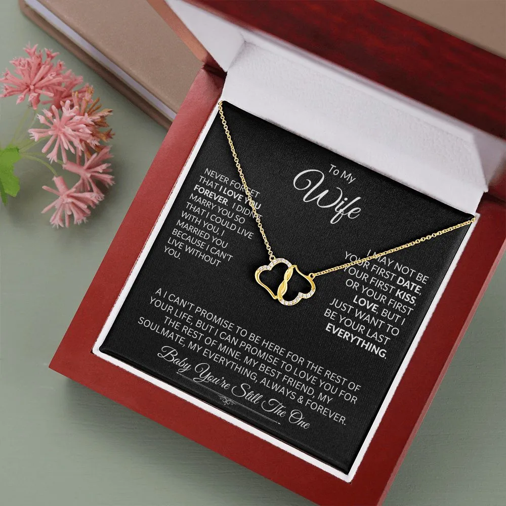 Wife, Everlasting Love / Connected Hearts Necklace