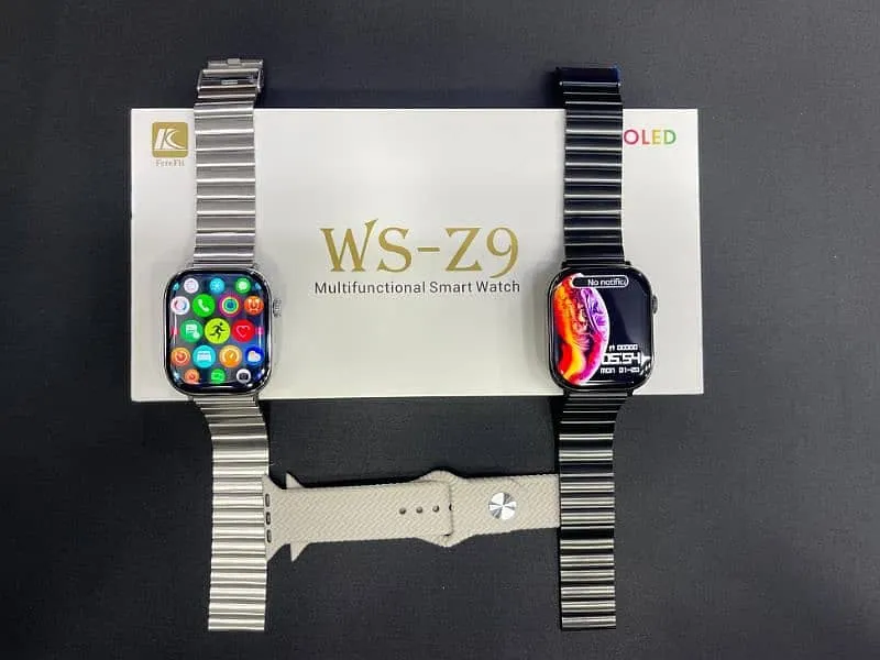 WS-Z9 Max Series 9 Smart Watch (Finger Tap Call Gesture) (Watch OS 10 Software) Amoled Display
