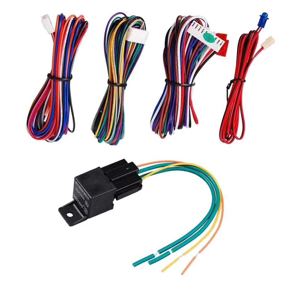 Yescom Vehicle Security Paging Car Alarm 2 Way LCD Sensor Remote Engine Start System Kit Automatic