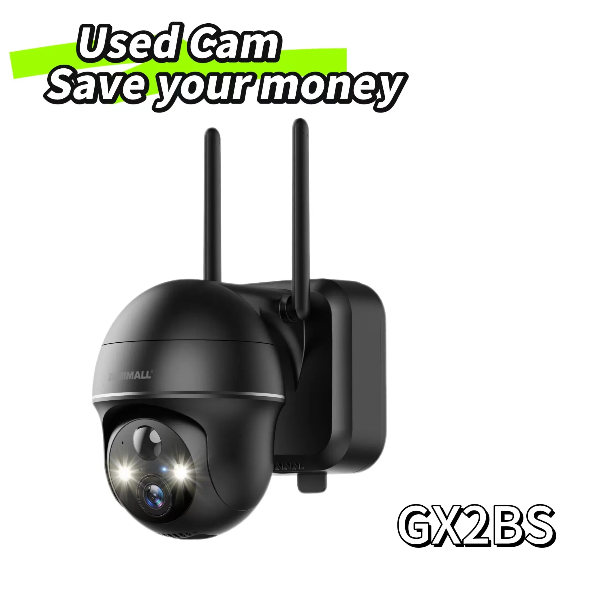 🔥ZUMIMALL 360° PTZ Battery Wireless 2.4G Wi-Fi Security Camera -GX2B/GX2BK